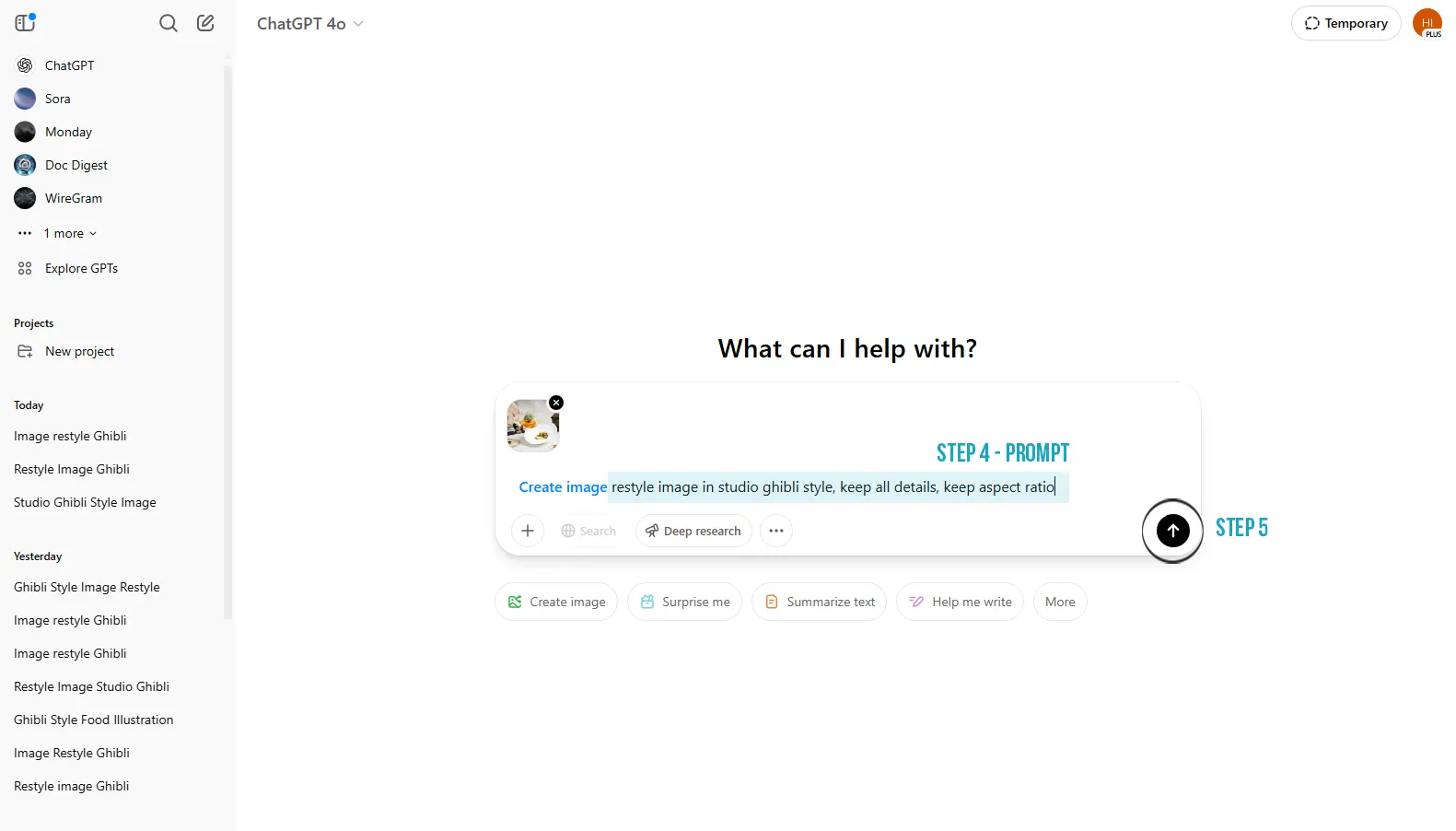 Configurarea stilului Ghibli Prompt pentru stil Studio Ghibli
